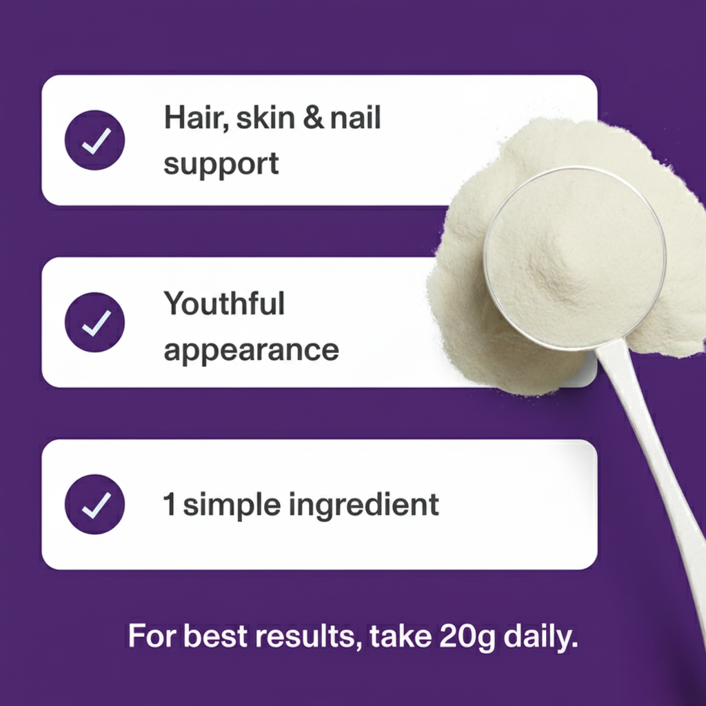 Nutvira Collagen Peptides – Unflavored Hydrolyzed Collagen (454g)