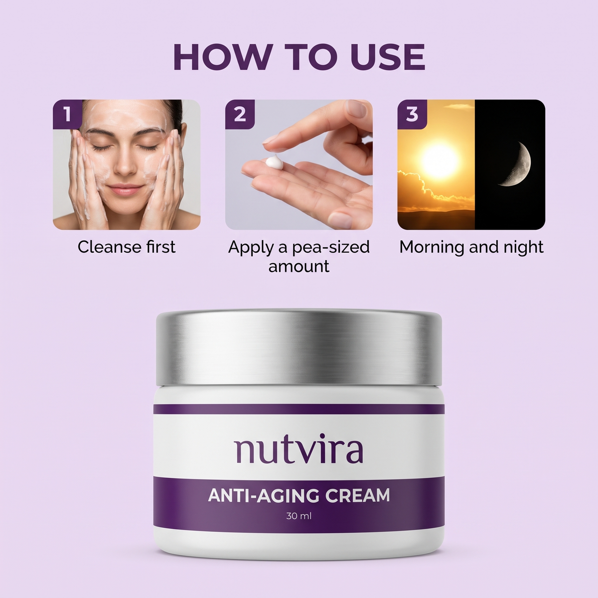 How to use Nutvira Anti-Aging Cream