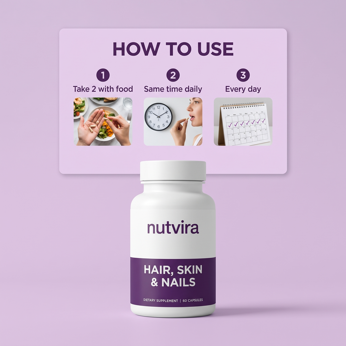 How to use Nutvira Hair, Skin & Nails