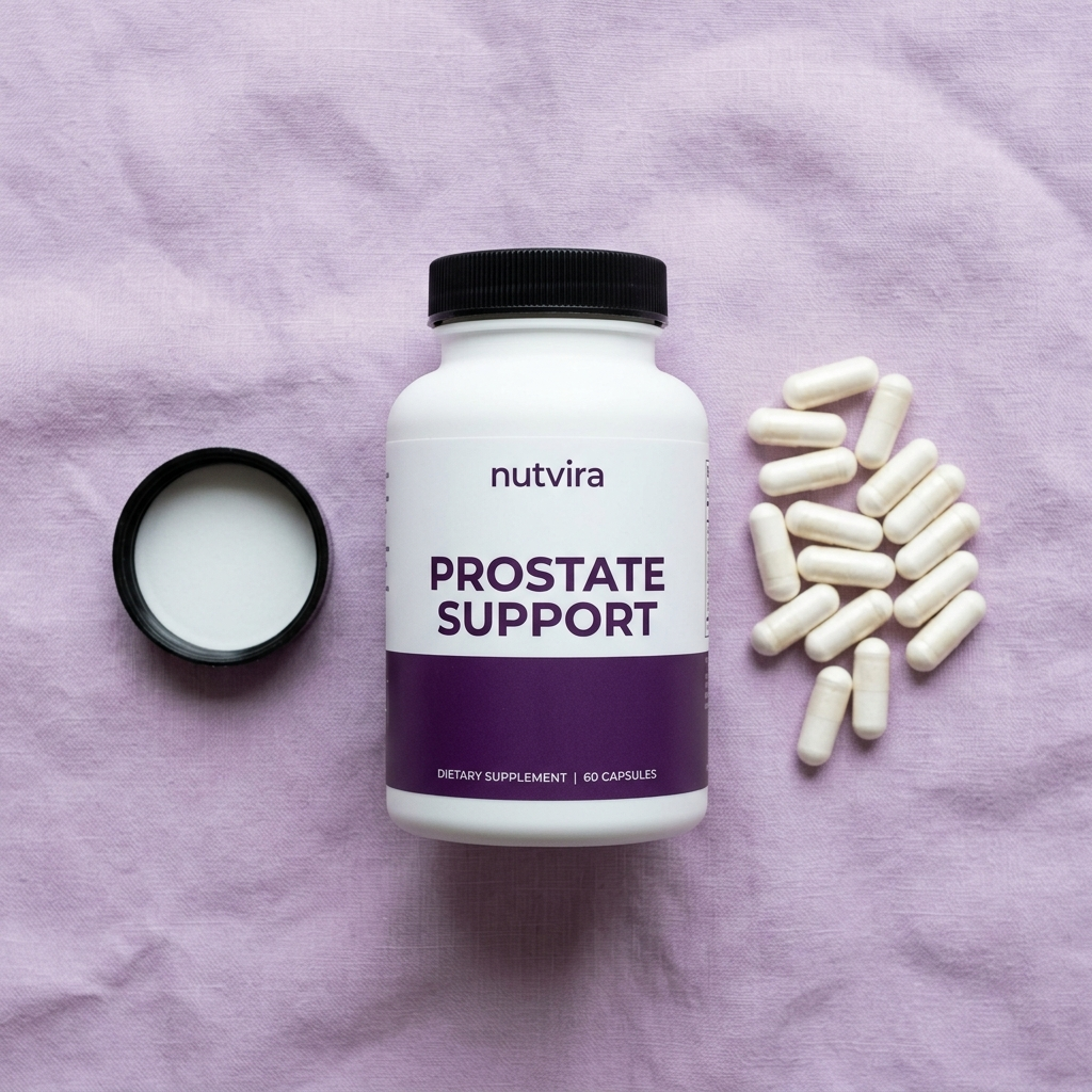 Nutvira Prostate Support flatlay