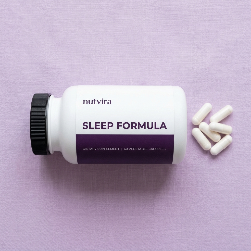 Nutvira Sleep Formula flatlay