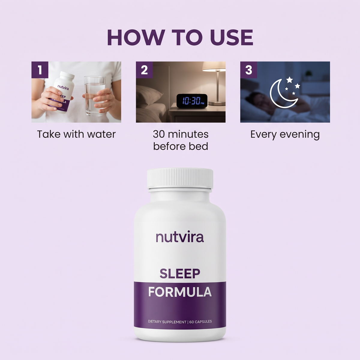 How to use Nutvira Sleep Formula